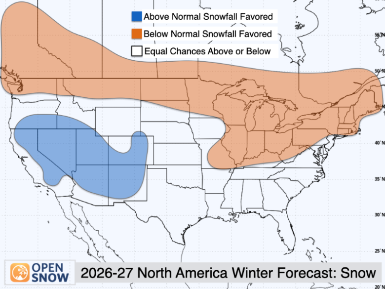 2026-2027 North America Winter Forecast: Snow